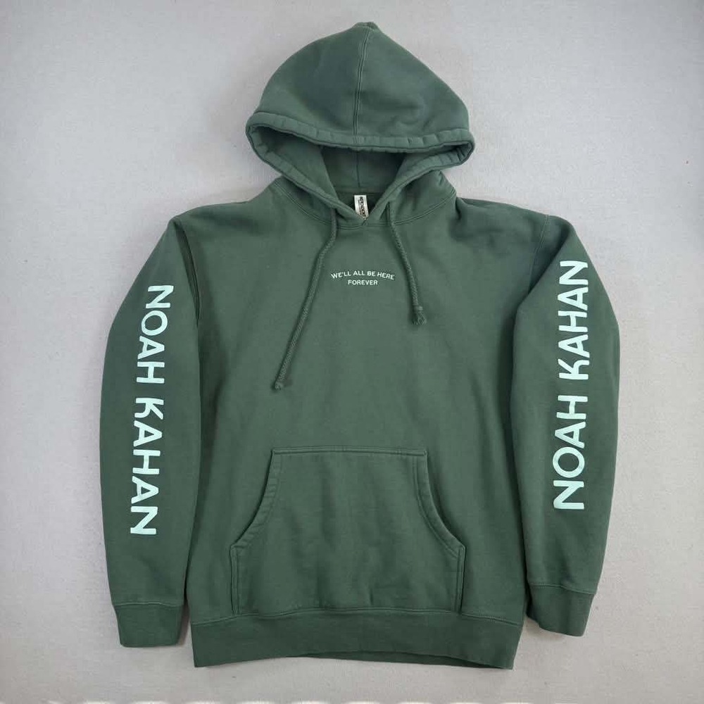 Noah Kahan Hoodie Men Medium Green We'll All Be Here Forever Pullover Tour Merch